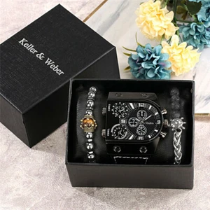 Cool OULM Men Military Quartz Wristwatch Streetwear Cuff Bracelet Special Gift - Picture 1 of 14