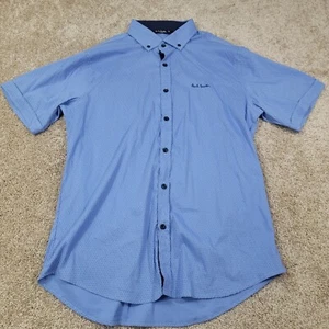 Paul Smith London Button Down Shirt Short Sleeve Patterned XL - Picture 1 of 5
