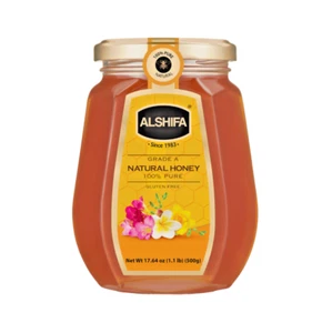 ALSHIFA IMPORTED 100% Natural Honey Raw Pure & Unpasteurized Grade A, 17oz 500g - Picture 1 of 12