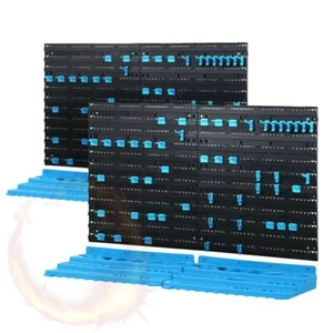 Giantz 108 Storage Bin Rack Wall Mounted Tools Organiser Peg Wall Bench Garage - Picture 1 of 8