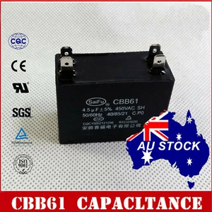 CBB61 Appliance Motor Start Run Capacitor 4.5uF 450VAC 50/60Hz OZ SELLER - Picture 1 of 3
