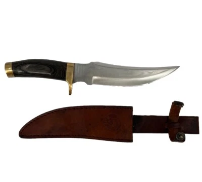 Vintage Timber Rattler Hunting Knife T38 Surgical Steel with Leather Sheath - Image 1 of 4