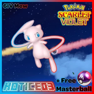 6IV Rare Mew Pokemon Scarlet & Violet 🚀Fast🚀 - Picture 1 of 24