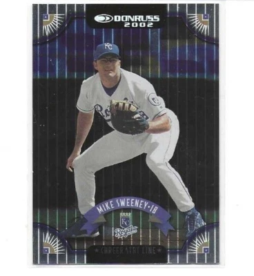 2002 Donruss Baseball "Career Stat Line" #102 Mike Sweeney - Serial #103/302 - Image 1 of 2