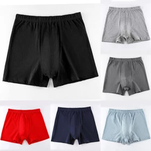 Men's Boxer Briefs Trousers Head High-Waisted Elderly Cotton Loose Breathable - Picture 1 of 14
