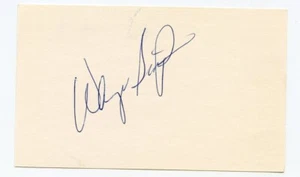 Wayne Simpson Vintage signierte Karteikarte 1970 rote Jahre garantiert authentisch KOA - Bild 1 von 1