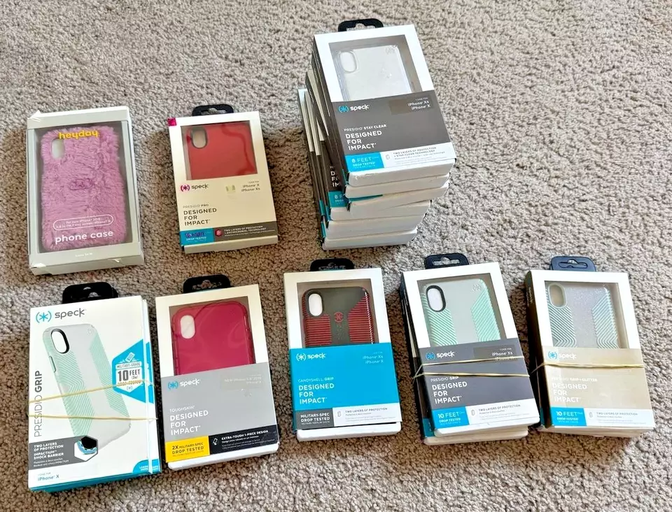 BUNDLE OF 18 Speck Presidio Various Cases for iPhone X & XS (ONE GREAT PRICE) - Image 1 of 1