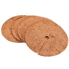 5pcs 12" Coconut Fiber Mulch Ring Mat Thick Coir Tree Protector Root Soil Cover