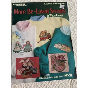 Leisure Arts More Be-Loved Sweats cross stitch design leaflet book 875 - Picture 1 of 10