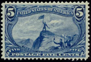 US 288 5c 1898 Trans-Mississippi Exposition Rocky Mountains PSAG grade 00 NH - Picture 1 of 3