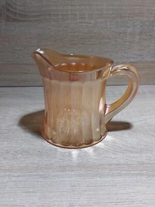 Ringelblume Karneval Glas Milchkännchen Krug irisierend Sunburst Sockel Imperial Glas - Bild 1 von 8