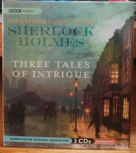 Sherlock Holmes Three Tales of Intrigue audiobook 3 CDs Unabridged - Foto 1 di 2