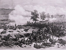 Battle of Gravelotte DEAD SOLDIERS MILITARY Guns 1870 Antique Art Print Matted