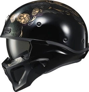 Casco de motocicleta Scorpion Covert X Kalavera 3 en 1 negro - Imagen 1 de 3