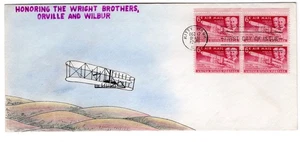 C45 Wright Brothers Airmail FDC 1949 -  Crosby Artist Hand-Painted Kitty Hawk - Picture 1 of 4