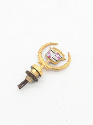 1989-1993 CADILLAC DEVILLE FLEETWOOD FWD GOLD PLATED HOOD ORNAMENT ASSEMBLY Foto 1 de 4