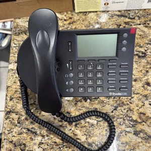 Shoretel Shorephone Model IP 230 S SEV VOIP Display Telephone Handset & Stand - Picture 1 of 10