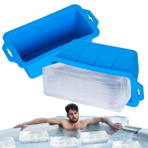 2 Pack Extra Large Ice Block Molds,8 LB Silicone Large Ice Cube Molds For Ice... - Picture 1 of 6