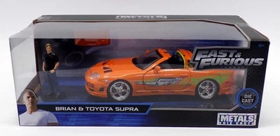 Jada Fast & Furious escala 1/24 30738 - Figura Brian y Toyota Supra - Naranja Foto 1 de 2
