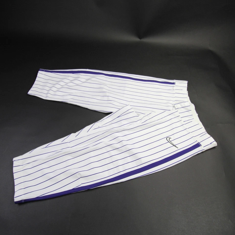 TCU Horned Frogs Nike Baseball Pants Men's White/Purple Used - Image 1 of 1