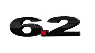 2010-2014 Ford F150 5.5" Gloss Black 6.2 Fender Tailgate Emblem - Image 1 of 2
