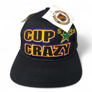 NOS Vintage 90s 1999 NHL Dallas Stars Stanley Cup Crazy Embroidered Strapback Cap - Bild 1 von 18