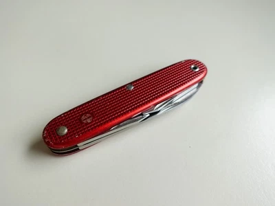 Excelente navaja suiza SAK Red Alox Wenger Delemont 1964 Soldier W-K 64 rara Foto 1 de 4