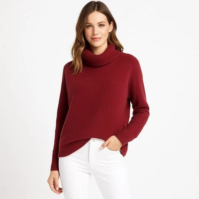 Caslon женщин размер маленький водолазка свитер пуловер розовато-лиловый сырые швы уютный новый без ЯРЛЫКОВ - Изображение 1 из 4