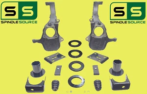4"/7" DROP SPINDLES FLIP KIT COIL RELOCATOR CUPS FOR 19-22 Chevy/GMC 1500 - Picture 1 of 1