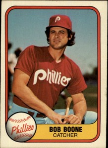 1981 Fleer Philadelphia Phillies Baseball Card #4 Bob Boone