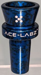 Ace-Labz TITAN-BOWL 14mm Metal Unbreakable Slide 5 Hole Stem Blue Camo