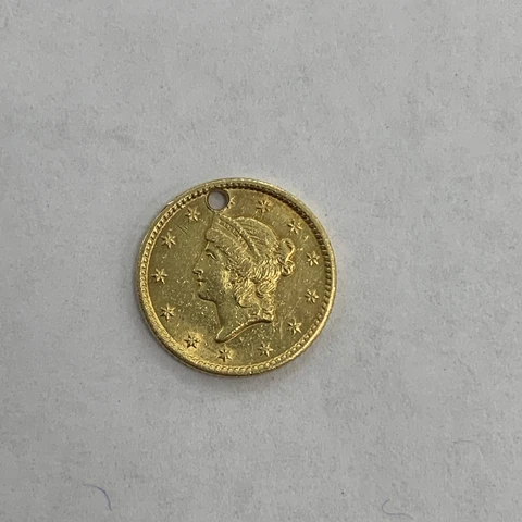1849 liberty gold dollar Cover