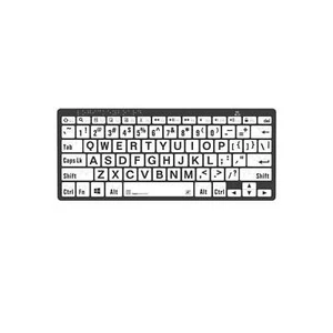 Logickeyboard Braille LargePrint Black/White PC Keyboard, US English - Picture 1 of 1
