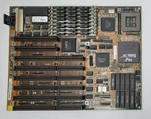 MSI MS-4109 486 ISA retro Mainboard + Intel 80486DX 33MHz + 8MB RAM - Bild 1 von 3