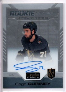 2020-21 O-Pee-Chee Platinum Gage Quinney Rookie Auto