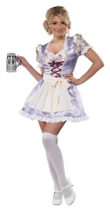 Adult Biergarten Dame Shepherd Girl Oktoberfest Bo Peep Costume - Picture 1 of 5