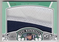 2015-16 Leaf Genesis Epic Materials Emerald #20 Dmitry Zhukenov Jersey /25