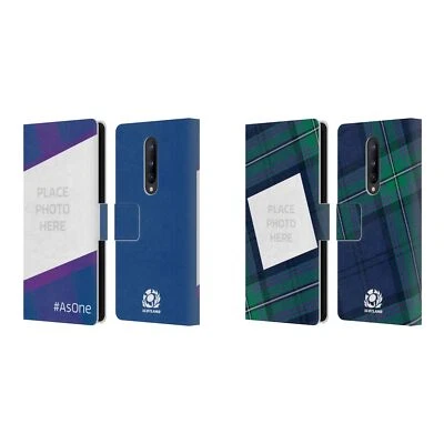 PERSONALISED SCOTLAND RUGBY CUSTOM GRAPHICS LEATHER BOOK CASE FOR ONEPLUS PHONES - Image 1 of 4