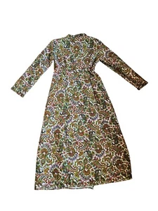 Bata de casa acolchada Lanz of Salzburg años 70 Pasley multicolor Grannycore - Imagen 1 de 13