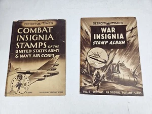 COMBAT INSIGNIA/WAR INSIGNIA STAMP ALBUMS FEATURING DISNEY STUDIO DESIGNS Comple - Picture 1 of 24