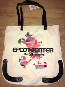 Bolso de Mano Disney Epcot Mickey Mouse Lona Nuevo con Etiqueta - Imagen 1 de 5
