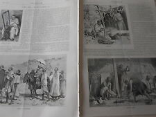 Gravure 1888 - Cinq ans en Abyssinie
