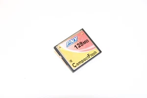 PNY 128MB CF Compact Flash CF1280310-C Old Vintage Digital Photo PDA Memory Card - Picture 1 of 6