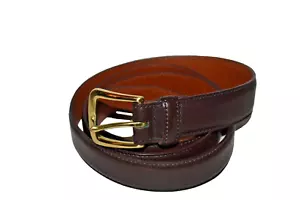 Alden Brown Leather Belt 0105 Made in USA 44/110 - Picture 1 of 5