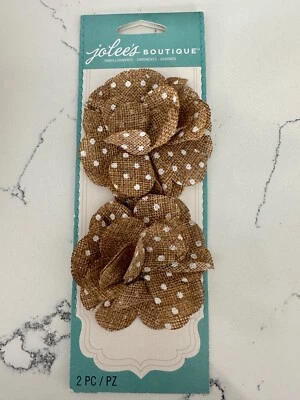 Jolee's Boutique Adornos 2PK Lunares Arpillera Flores Álbum de Recortes Artesanías Foto 1 de 4