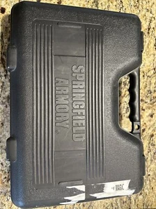 USED ORIGINAL SPRINGFIELD ARMORY XD SUB COMPACT BLACK PLASTIC CASE STORAGE BOX - Picture 1 of 2