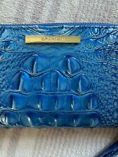 Brahmin Corie Vista Blue Ombre Melbourne Leather Wristlet Wallet NWT
