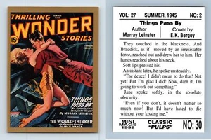 Weightless #30 Classic Pulps 1992 Sperry Mini Mags Trading Card - Picture 1 of 1