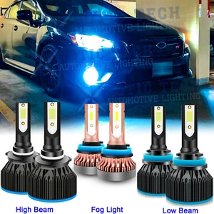 8000K LED Headlights High Low Fog Light Bulbs Kit For Subaru Forester 2014-2019 - Bild 1 von 12