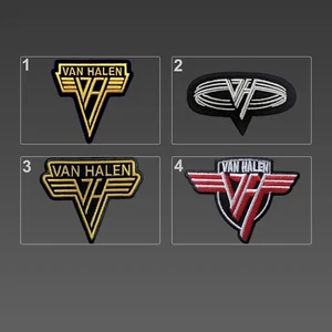 Van Halen Patches, Iron On Embroidered Band Patches, Van Halen Logo Patch - Picture 1 of 9